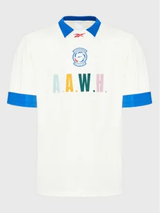 Reebok T-Shirt Classics Football HG1599 Beżowy Relaxed Fit - Koszulki męskie - miniaturka - grafika 1
