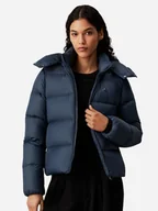 Kurtki damskie - Kurtka zimowa damska krótka Calvin Klein J20J223571-PPK M Granatowa (8720639417704) - miniaturka - grafika 1