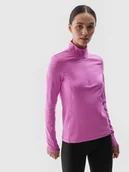 Pozostała odzież narciarska - Bielizna termoaktywna 4FWARM STRETCH 1/2 ZIP damska 4F 4FWAW24UBRUF079-55S Różowy - miniaturka - grafika 1