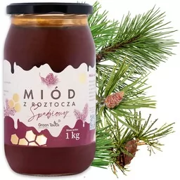 Miód spadziowy iglasty 1 kg polski ze spadzi iglastej miody z Roztocza - Miód - miniaturka - grafika 1