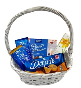 KOSZ PREZENTOWY "PODNIEBNE MARZENIE" CZEKOLADA WEDEL - Zestawy upominkowe - miniaturka - grafika 1