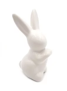 Króliczek Wielkanocny Dekoracja Świąteczna Biały 9 Cm - Wielkanoc - miniaturka - grafika 1