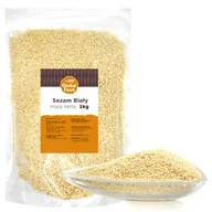 Zdrowa żywność - SEZAM BIAŁY ŁUSKANE ZIARNO NATURALNY GLOBAL FOOD 1KG 1000G - miniaturka - grafika 1