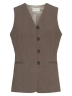 Kamizelki damskie - MOSS COPENHAGEN Kamizelka "Rosina" w kolorze szarobrązowym - miniaturka - grafika 1