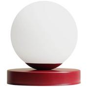 Lampy stojące - Stojąca lampka Ball Table 1076B15_S ball kula czerwona - miniaturka - grafika 1