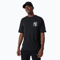Koszulki męskie - Koszulka męska New Era MLB Essentls LC OS New York Yankees black - miniaturka - grafika 1