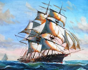 Haft Diamentowy Wspaniały Żaglowiec 45X55 K - Dekoratorstwo Haft Diamentowy Wspaniały Żaglowiec 45X55 K - Dekoratorstwo - miniaturka - grafika 1