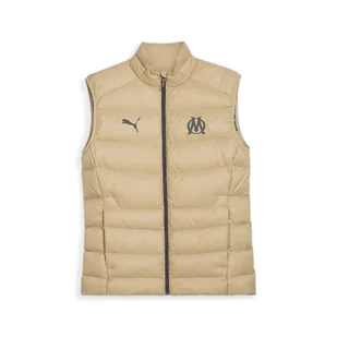 Męski bezrękawnik puchowy Olympique de Marseille Casuals PUMA - Kurtki i kamizelki sportowe męskie - miniaturka - grafika 1