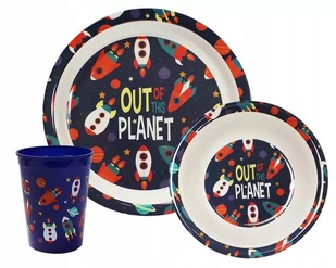 Out of this planet, Zestaw: Talerz, Miska, Kubek - Zestawy naczyń dla dzieci - miniaturka - grafika 1