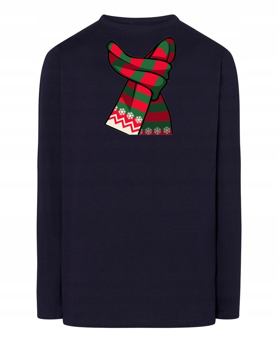 Longsleeve męski nadruk Krawat Święta R.4XL