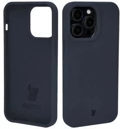 Bizon Silikonowe etui Soft Case do iPhone 14 Pro Max, ciemnoniebieskie - Etui i futerały do telefonów - miniaturka - grafika 1