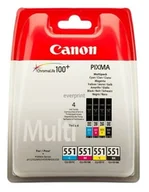 Dodatki do drukarek i skanerów - Canon Tusz CLI-551 BKCMY 4pack 4 x 7 ml - miniaturka - grafika 1