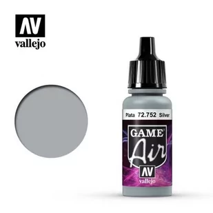 Vallejo Game Air 72.752 Silver - Akcesoria do gier planszowych - miniaturka - grafika 1