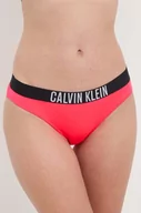Stroje kąpielowe - Calvin Klein figi kąpielowe kolor czerwony - miniaturka - grafika 1