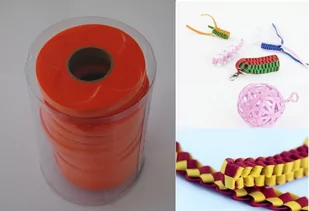 Mona Wstążki filcowe 1cm x 6m kolor pomarańczowy 13 sztuk - Dekoratorstwo - miniaturka - grafika 1
