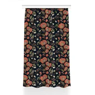 Zasłony - Gotowa zasłona na kółka Retro Kwiaty dekor 150x230, Fabricsy - miniaturka - grafika 1