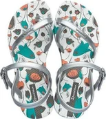 Buty dla dziewczynek - Ipanema Ipanema FASHION SD III kids 81715 20932 WHITE/SILVER 25-26 - miniaturka - grafika 1
