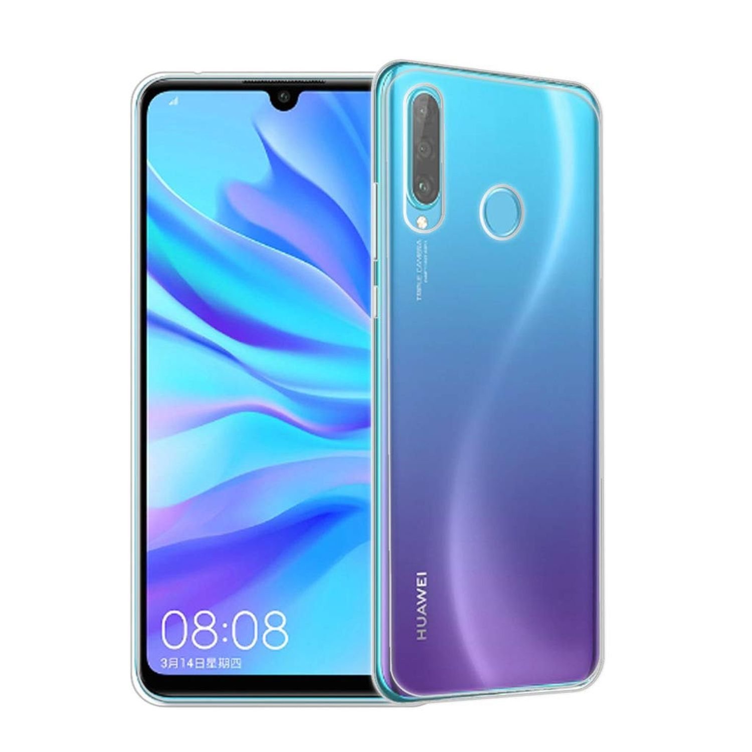 Etui na telefon komórkowy Huawei P30 lite New Edition Silikonowe etui przezroczyste