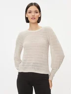 Bluzki damskie - Vero Moda Bluzka 10296715 Écru Regular Fit - miniaturka - grafika 1
