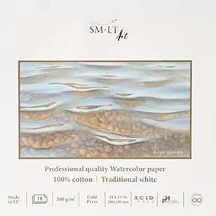 SMLT Blok WATERCOLOR do akwareli 300G 10ARK - Podobrazia, bloki, papiery - miniaturka - grafika 1