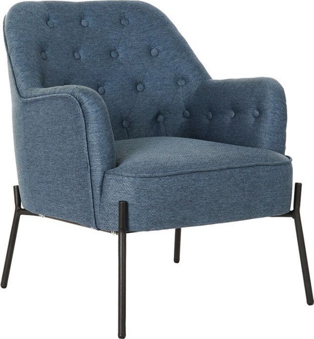 DKD Home Decor Fotel DKD Home Decor Niebieski Czarny Metal 65 x 73 x 79,5 cm