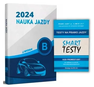 ZESTAW : KSIĄŻKA Nauka Jazdy kat. B / B1 / B+E 2024 + TESTY online 2024 - Akcesoria motoryzacyjne - miniaturka - grafika 1