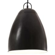 Lampy sufitowe - VidaXL Industrialna lampa wisząca, 25 W, czarna, okrągła, 32 cm, E27 320561 - miniaturka - grafika 1