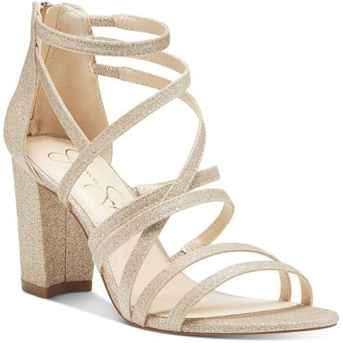Jessica Simpson Damskie czółenka Stassey High Heel, złoto - szampański - 7.5