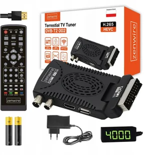 Tuner Dekoder Satelitarny DVB-T2 HEVC H.265 WiFi Telewizji Naziemnej Stick Zenwire DVB-T2 002 - Tunery TV do PC - miniaturka - grafika 1