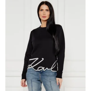 Karl Lagerfeld Bluza Regular Fit - Bluzy damskie - miniaturka - grafika 1