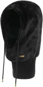 Apaszki i szaliki damskie - Szalik z Czapką Eliess Teddy Hood by Barts, czarny, One Size - miniaturka - grafika 1