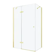 Kabiny prysznicowe - Mexen Roma kabina prysznicowa uchylna 100x70 cm, transparent, złoty - 854-100-070-50-00 - miniaturka - grafika 1