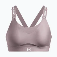 Bielizna sportowa damska - Biustonosz treningowy Under Armour Infinity High 2.0 tetra gray/white | WYSYŁKA W 24H | 30 DNI NA ZWROT - miniaturka - grafika 1