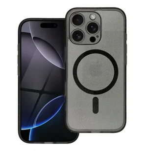 Futerał CLEAR MAG COVER z ochroną aparatu kompatybilny z MagSafe do IPHONE 16 Plus black glitter - Etui i futerały do telefonów - miniaturka - grafika 1