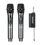Mikrofony komputerowe - Prime3 AWM22DB Bezprzewodowy VHF Karaoke 2szt. Czarny - miniaturka - grafika 1