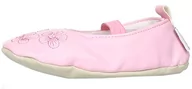 Buty dla dziewczynek - Playshoes Buty gimnastyczne, baletowe kwiaty 208751 dziewczęce buty gimnastyczne, różowy - różowy - 24/25 EU - miniaturka - grafika 1