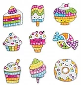 Szkolne artykuły papiernicze - Diamentowe obrazki / naklejki dla dzieci / rękodzieło artystyczne / CANDY - miniaturka - grafika 1
