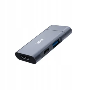 JCPAL USB-C 3-in-1 Travel Hub - hub HDMI/PD/USB-A 3.0 - Gwarancja bezpieczeństwa. Proste raty. Bezpłatna wysyłka od 170 zł. - Huby USB - miniaturka - grafika 1