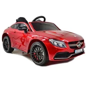 Pojazdy elektryczne dla dzieci - Super-Toys MERCEDES C 63 S COUPE MIĘKKIE SIEDZENIE MIEKKIE KOŁA SYSTEM ESW 5 PUNKTOWE PASY QY-1588 uniwersalny 299262-uniw - miniaturka - grafika 1