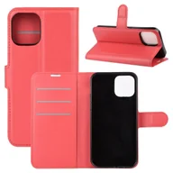 Etui i futerały do telefonów - Etui König Design kompatybilne z etui na telefon komórkowy Apple iPhone 12 Pro Max ze skóry syntetycznej - Etui na telefon komórkowy czerwone - miniaturka - grafika 1