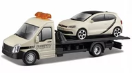 Samochody i pojazdy dla dzieci - LAWETA CIĘŻARÓWKA Volkswagen Polo GTI Bburago 1:43 - miniaturka - grafika 1