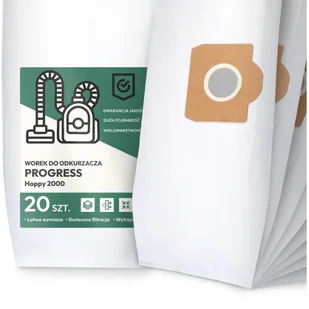 20x Worek do Odkurzacza Progress Hoppy 2000 Syntetyczny Pojemny Duży Worki - Worki do odkurzaczy - miniaturka - grafika 1