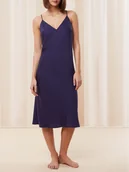 Piżamy damskie - Triumph Koszula nocna Silky Sensuality 10216557 Granatowy Regular Fit - miniaturka - grafika 1