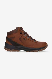 Merrell buty ERIE MID LTR WP męskie kolor brązowy - Buty trekkingowe męskie - miniaturka - grafika 1