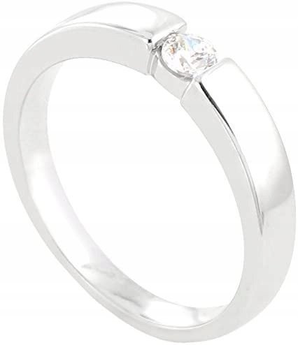 Pierścionek r. 14 Diamenty 0,15 ct ZŁOTO 375 9 ct