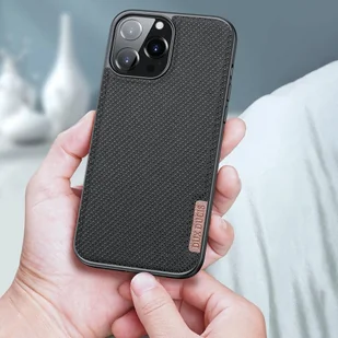 Dux Ducis Fino etui pokrowiec pokryty nylonowym materiałem iPhone 13 Pro szary - Etui i futerały do telefonów - miniaturka - grafika 13