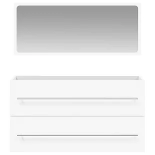 Szafka łazienkowa z lustrem, biała, materiał drewnopochodny Lumarko! - Szafki łazienkowe - miniaturka - grafika 6