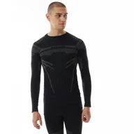 Koszulki sportowe męskie - Męski longsleeve termoaktywny Brubeck Dry - czarny - BRUBECK - miniaturka - grafika 1