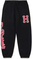 Spodnie sportowe męskie - spodnie dresowe męskie HUF CRACKERJACK FLEECE PANT Black - miniaturka - grafika 1