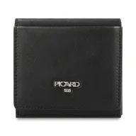 Portfele - Picard Damski portfel Bingo ze skóry naturalnej średniej z zatrzaskiem portmonetka na co dzień, czarny, 10 x 11 x 2 cm - miniaturka - grafika 1